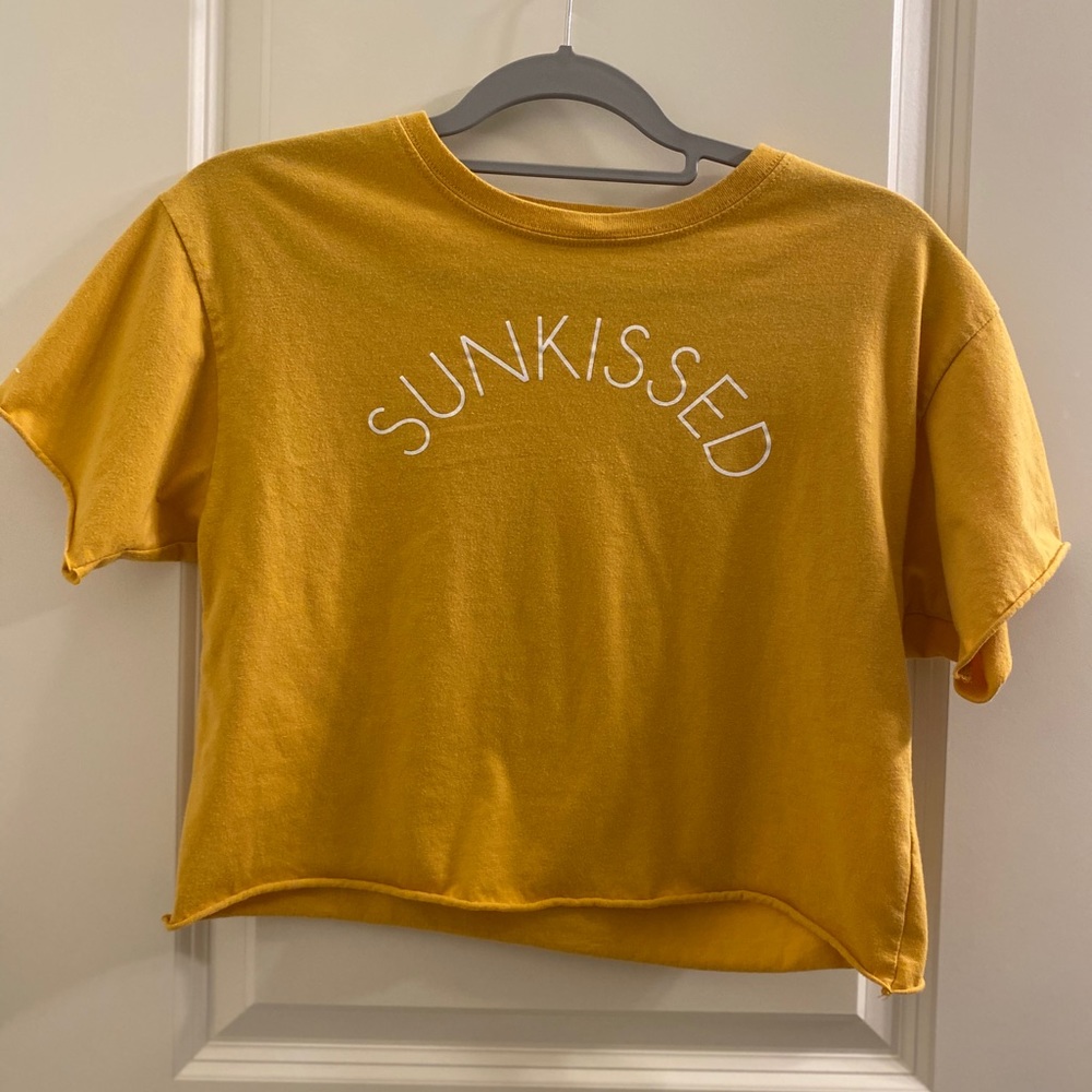 Sunkissed Yellow Cropped T